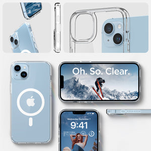 Spigen iPhone 14 Plus Case – Ultra Hybrid (MagFit) in White – product feature overview