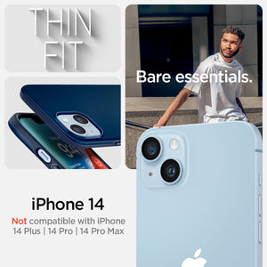Spigen iPhone 14 / iPhone 13 Case – Thin Fit in Navy Blue – iPhone 14 compatibility guide