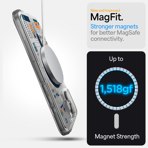 Spigen iPhone 16 Pro Max 保護殼 – Ultra Hybrid 系列透明防摔殼 MagFit Analogue