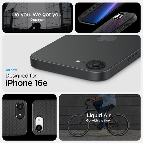 Spigen iPhone 16e 保護殼 – Liquid Air
