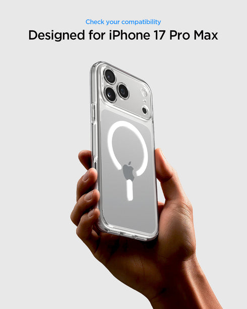 Spigen iPhone 17 Pro Max 保護殼 - Ultra Hybrid 系列透明防摔殼(MagFit)