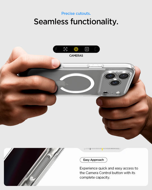 Spigen iPhone 17 Pro Max 保護殼 - Ultra Hybrid 系列透明防摔殼(MagFit)