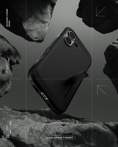 Spigen iPhone 17 保護殼 - Tough Armor T 相機控制磁吸防摔鎧甲