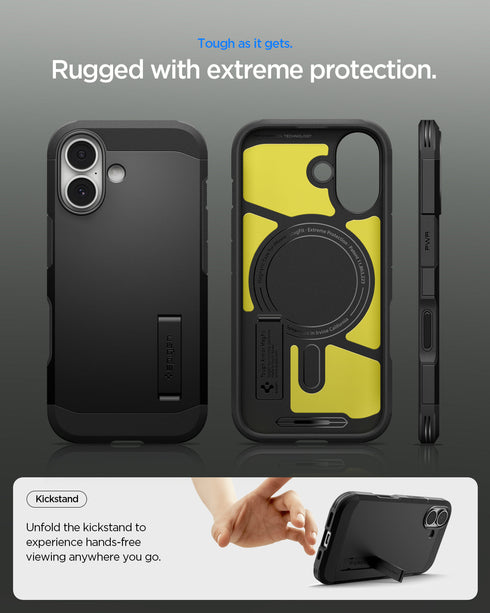 Spigen iPhone 17 保護殼 - Tough Armor T 相機控制磁吸防摔鎧甲