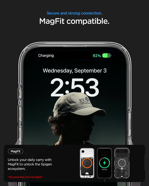Spigen iPhone 17 系列手機殼 – Ultra Hybrid Neo One 科技透明磁吸防摔殼
