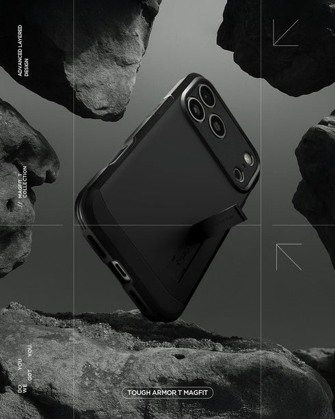 Spigen iPhone 17 Pro Max 保護殼 - Tough Armor T 相機控制磁吸防摔鎧甲