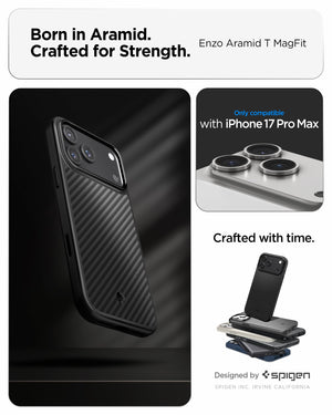 Spigen iPhone 17 Pro Max Case Enzo Aramid T view 3