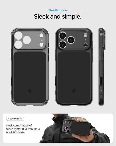 Spigen iPhone 17 Pro Max 保護殼 - Ultra Hybrid T 相機控制磁吸防摔殼