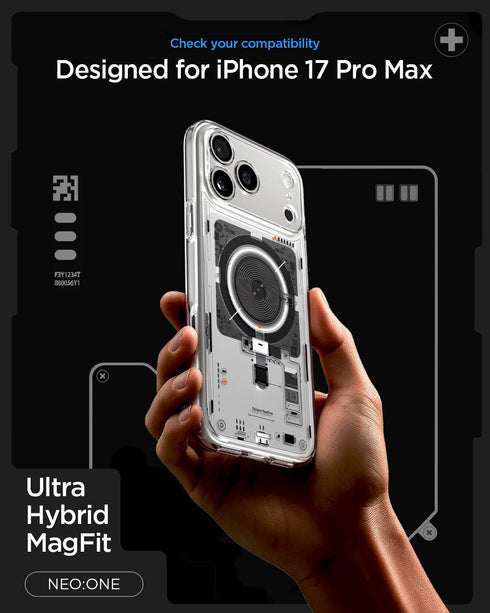 Spigen iPhone 17 系列手機殼 – Ultra Hybrid Neo One 科技透明磁吸防摔殼