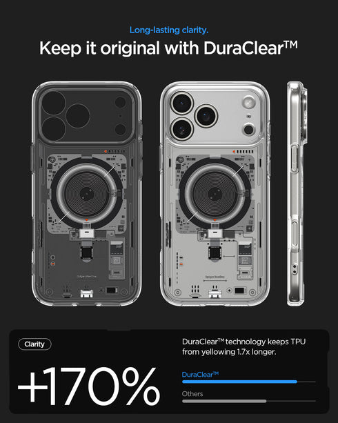 Spigen iPhone 17 系列手機殼 – Ultra Hybrid Neo One 科技透明磁吸防摔殼