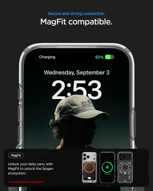 Spigen iPhone 17 系列手機殼 – Ultra Hybrid Neo One 科技透明磁吸防摔殼