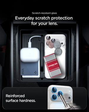 Spigen iPhone 18 Pro Max Glas.tR EZ Fit Optik Pro XL lens protector - Silver - image 9