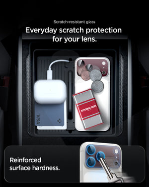 Spigen iPhone 18 Pro Max Glas.tR EZ Fit Optik Pro XL lens protector - Dark Cherry - image 9
