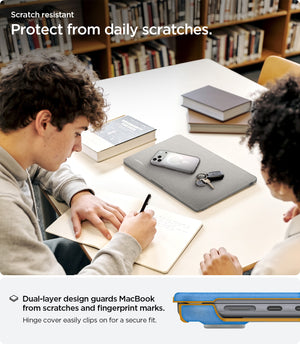 Spigen MacBook Air 13-inch M5/M4/M3/M2 Case - Urban Fit - Heather Gray - ACS10974 13