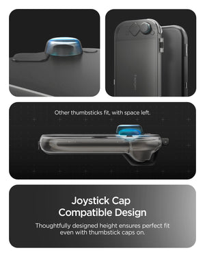 Joystick cap clearance in Spigen Thin Fit 360 case