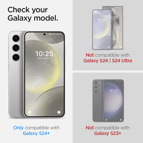 Spigen Galaxy S24 Plus 鏡頭保護貼 – Optik Pro EZ Fit(2入裝)