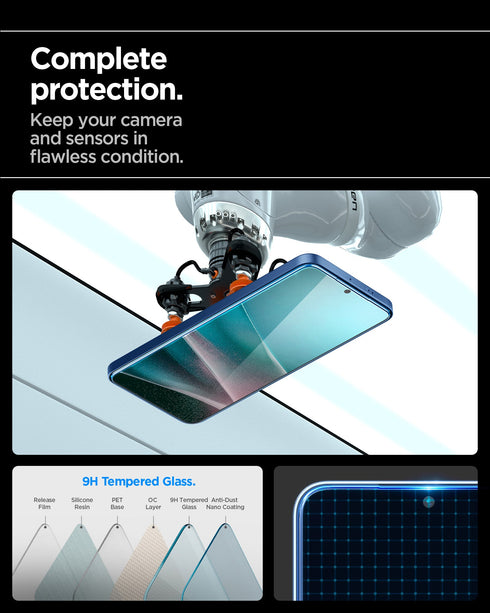 Spigen Galaxy S25 Plus / S24 Plus 螢幕保護貼 – Glas.tR EZ Fit HD(2入裝)