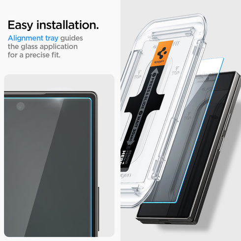 Spigen Galaxy Z Fold 6 螢幕保護貼 – GLAS.tR EZ Fit(2片裝)