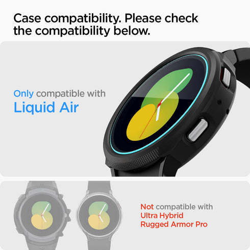Spigen Galaxy Watch 5/4 (44mm) 螢幕保護貼 – GLAS.tR EZ Fit (2入裝)