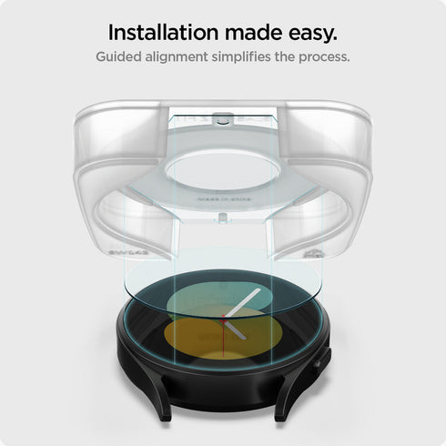 Spigen Galaxy Watch 5/4 (44mm) 螢幕保護貼 – GLAS.tR EZ Fit (2入裝)