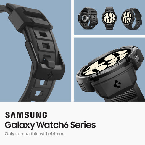 Spigen Galaxy Watch 6 (44mm) 保護殼+錶帶 - Rugged Armor Pro