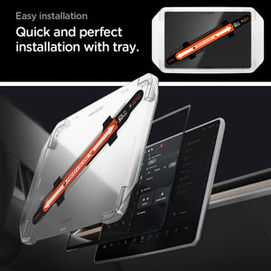 Spigen Tesla Model 3 / Model Y Screen Protector (15.4") Screen Protector GLAS.tR EZ Fit Anti-Glare view 12
