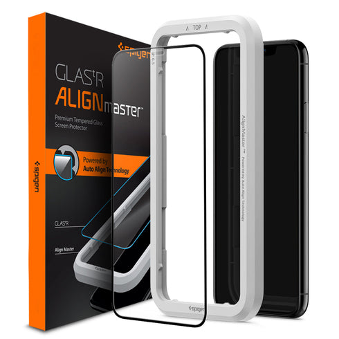 Spigen iPhone 11 系列螢幕保護貼 – GLAS.tR AlignMaster 全覆蓋(1 片裝)