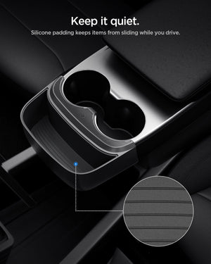 Non-slip padding inside Spigen Console Storage Extender