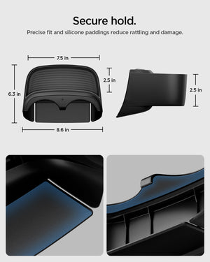 Secure storage design of Spigen Model Y Standard console extender