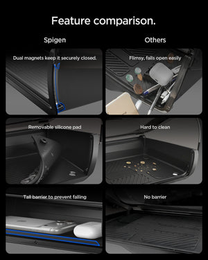 Spigen Tesla Model Y Juniper / Model 3 Highland Hidden Under-Screen Organizer – TO227JH — fit, construction or installation view 11