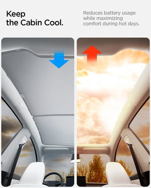 Spigen TO261YJ Tesla Model Y Juniper CryoShade feature and installation view 6