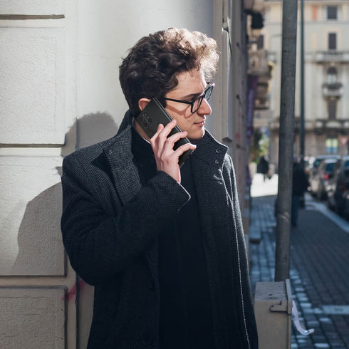 ACS05609 - Galaxy S23 Ultra Case Thin Fit in black showing the back