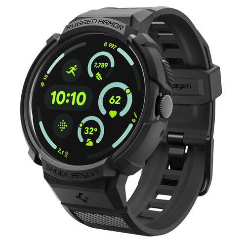 Spigen Pixel Watch 4 (45mm) 保護殼 + 錶帶 + 支架 – Rugged Armor Pro