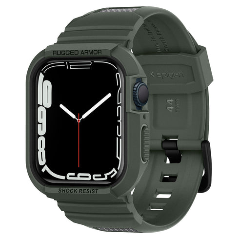 Spigen Apple Watch 系列 (45mm/44mm) 保護殼 + 錶帶 – Rugged Armor Pro