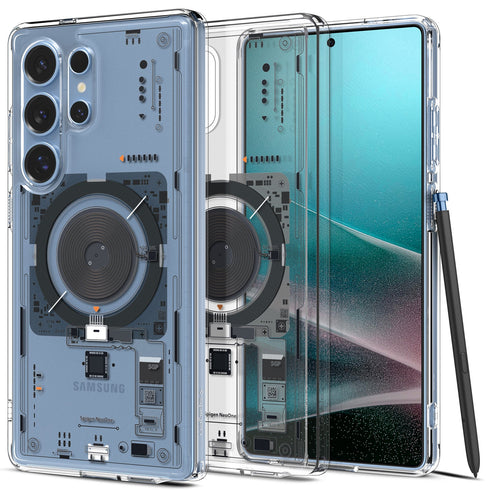 Spigen Galaxy S25 Ultra 保護殼 – Ultra Hybrid 系列透明防摔殼 MagFit Neo One