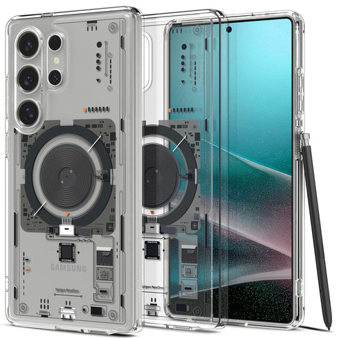 Spigen Galaxy S25 Ultra 保護殼 – Ultra Hybrid 系列透明防摔殼 MagFit Neo One