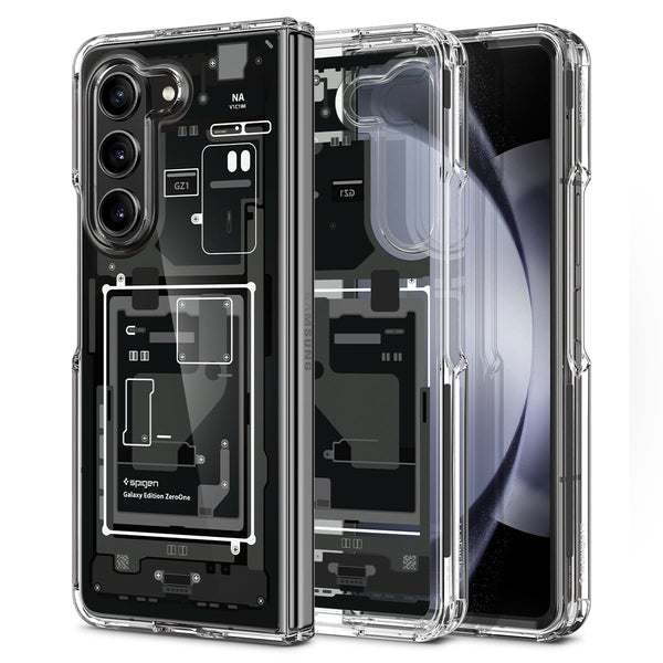 Spigen Galaxy Z Fold 5 保護殼 – Ultra Hybrid 系列透明防摔殼 Zero One