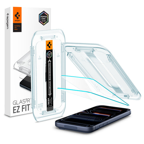 Spigen iPhone 16 Pro Max / 16 Pro 螢幕保護貼 – GLAS.tR EZ Fit(2入裝)