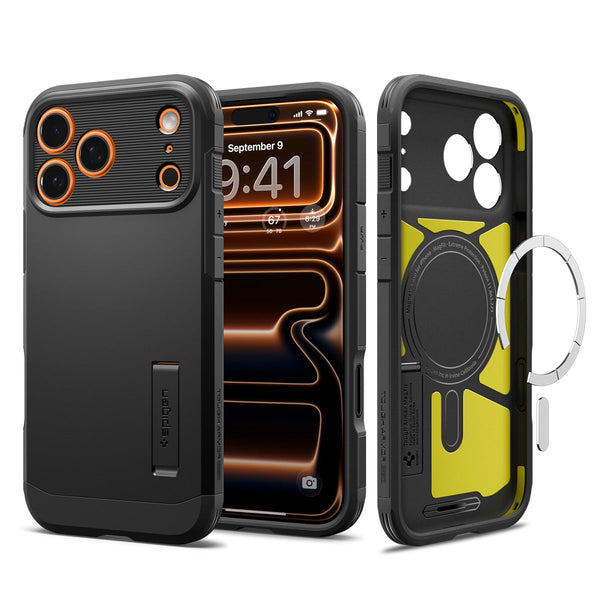 Spigen iPhone 17 Pro Max 保護殼 - Tough Armor T 相機控制磁吸防摔鎧甲