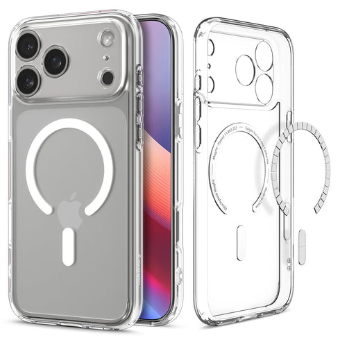 Spigen iPhone 17 Pro 保護殼 - Ultra Hybrid 系列透明防摔殼 (MagFit)