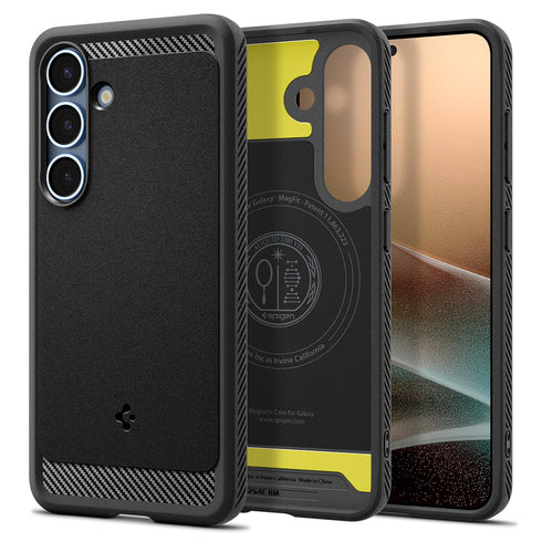 Spigen Galaxy S25 手機殼 – Rugged Armor (MagFit)