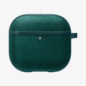 Spigen Urban Fit AirPods 4 case in Midnight Green on a white background