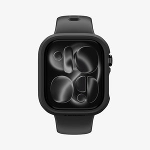 Apple Watch Series 12(42mm) Case Thin Fit in Black showing a front view of the slim protective case with a form fitted profile