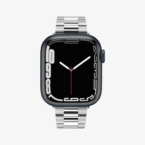 062MP25403 - Apple Watch Series (Apple Watch (49mm)/Apple Watch (45mm)/Apple Watch (42mm)) Watch Band Modern Fit in black showing the front