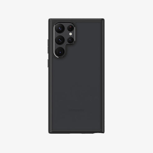 ACS03920 - Galaxy S22 Ultra 5G Case Ultra Hybrid Matte in frost black showing the back