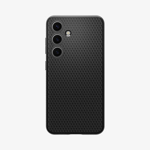 ACS07287 - Galaxy S24 Ultra Case Liquid Air in Matte Black showing the back