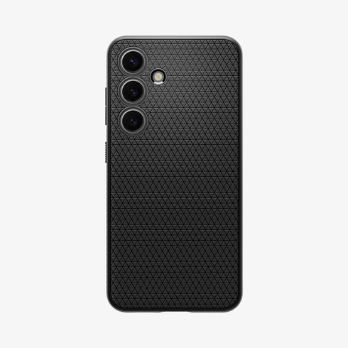 ACS07287 - Galaxy S24 Ultra Case Liquid Air in Matte Black showing the back