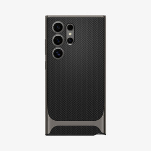 ACS07304 - Galaxy S24 Ultra Case Neo Hybrid in Black showing the back