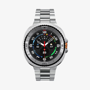 Spigen Galaxy Watch 8 Classic (46mm) Watch Case – Bezel Tune Pro in Silver
