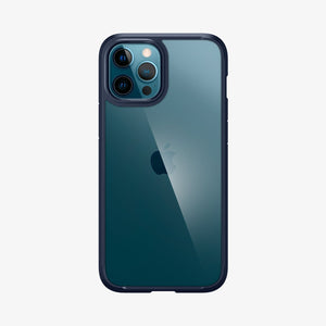 ACS01618 - iPhone 12 Pro Max Case Ultra Hybrid in crystal clear showing the back